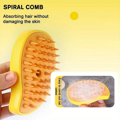 Steamy Pet Grooming Brush