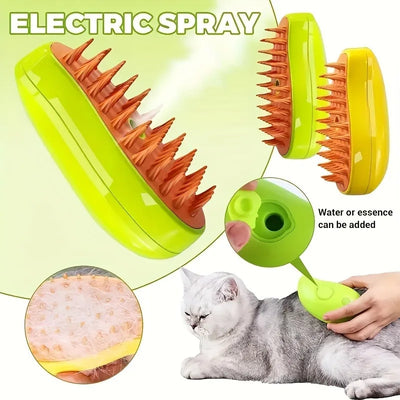 Steamy Pet Grooming Brush